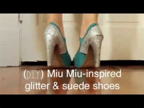 miu miu glitter shoes replica|How to make your own Miu Miu glitter and suede boots .